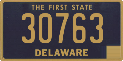 DE license plate 30763