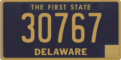 DE license plate 30767