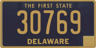 DE license plate 30769