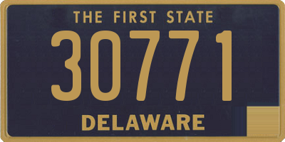 DE license plate 30771