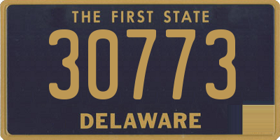 DE license plate 30773