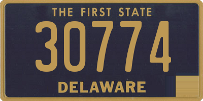 DE license plate 30774