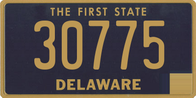 DE license plate 30775