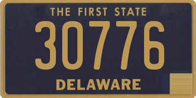 DE license plate 30776