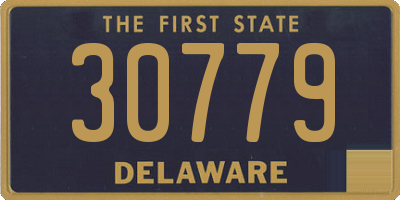 DE license plate 30779