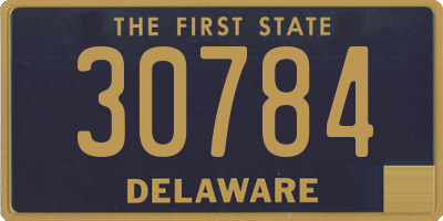 DE license plate 30784