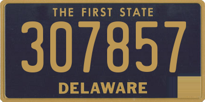 DE license plate 307857