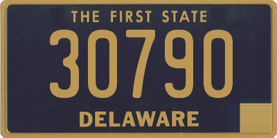 DE license plate 30790