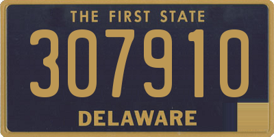 DE license plate 307910
