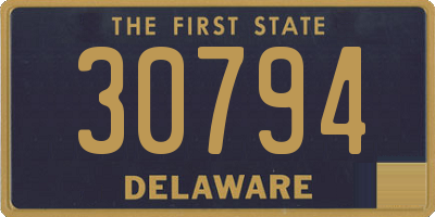 DE license plate 30794