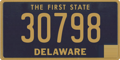 DE license plate 30798