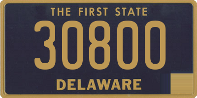 DE license plate 30800