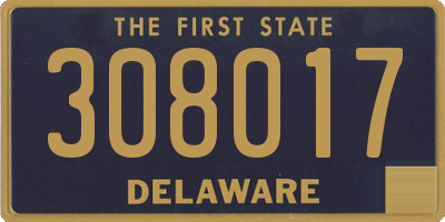 DE license plate 308017