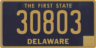 DE license plate 30803