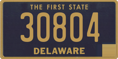 DE license plate 30804