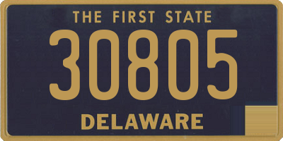 DE license plate 30805