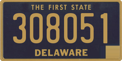 DE license plate 308051