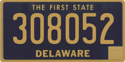 DE license plate 308052