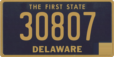 DE license plate 30807