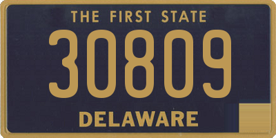 DE license plate 30809