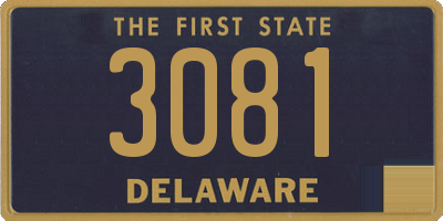 DE license plate 3081