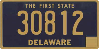 DE license plate 30812