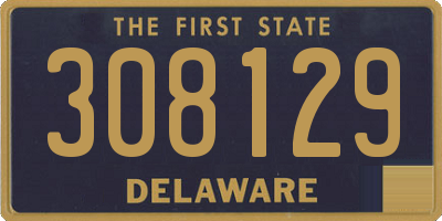 DE license plate 308129