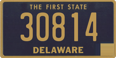 DE license plate 30814