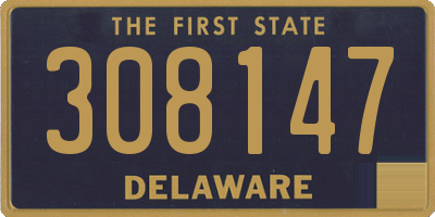 DE license plate 308147
