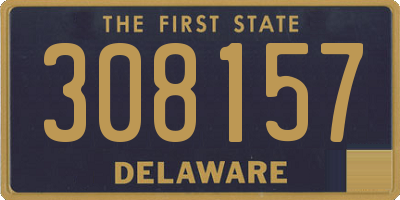 DE license plate 308157