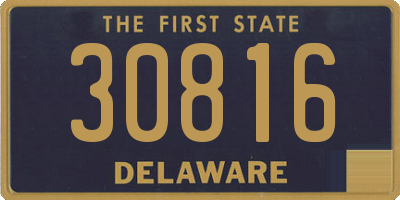 DE license plate 30816