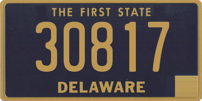 DE license plate 30817