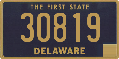 DE license plate 30819