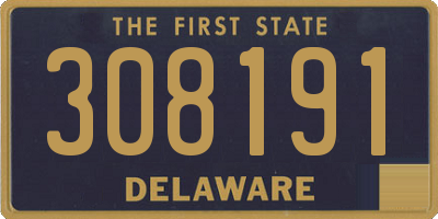 DE license plate 308191