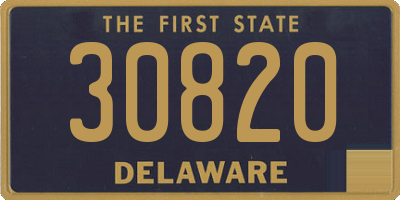 DE license plate 30820