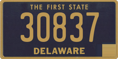 DE license plate 30837