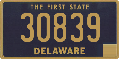 DE license plate 30839