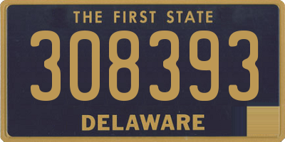 DE license plate 308393