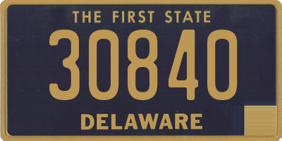 DE license plate 30840