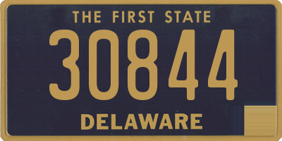 DE license plate 30844