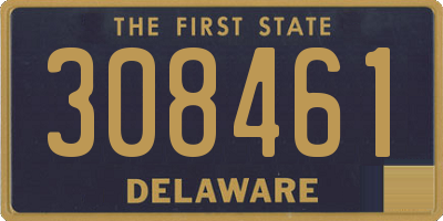 DE license plate 308461