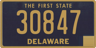 DE license plate 30847