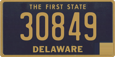 DE license plate 30849