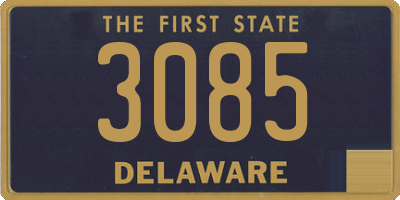 DE license plate 3085