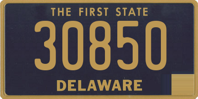 DE license plate 30850