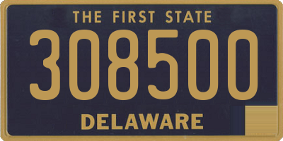 DE license plate 308500