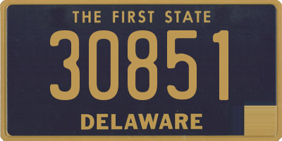 DE license plate 30851