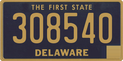 DE license plate 308540