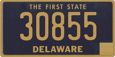 DE license plate 30855