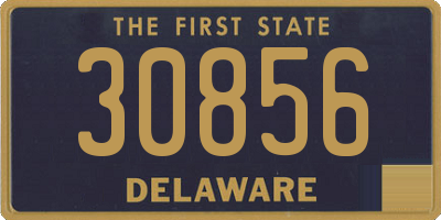 DE license plate 30856